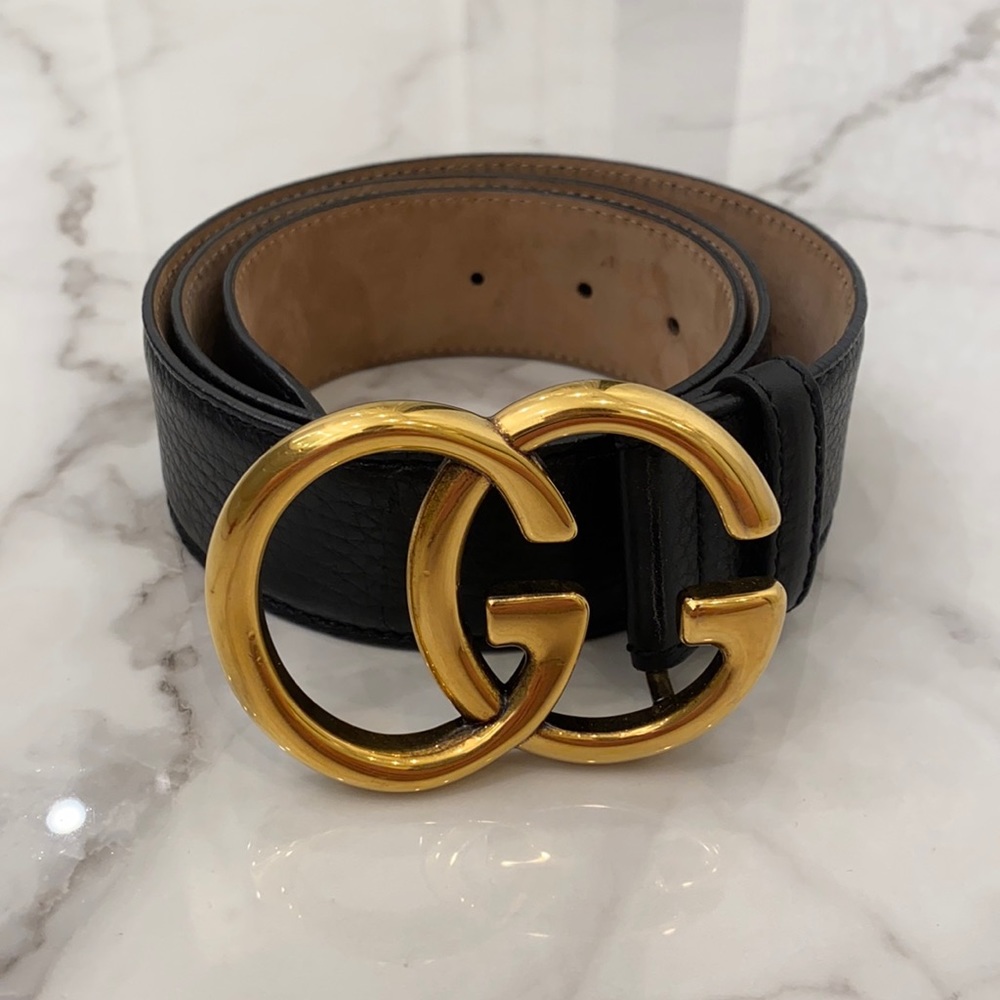 Gucci woman’s leather GG belt
